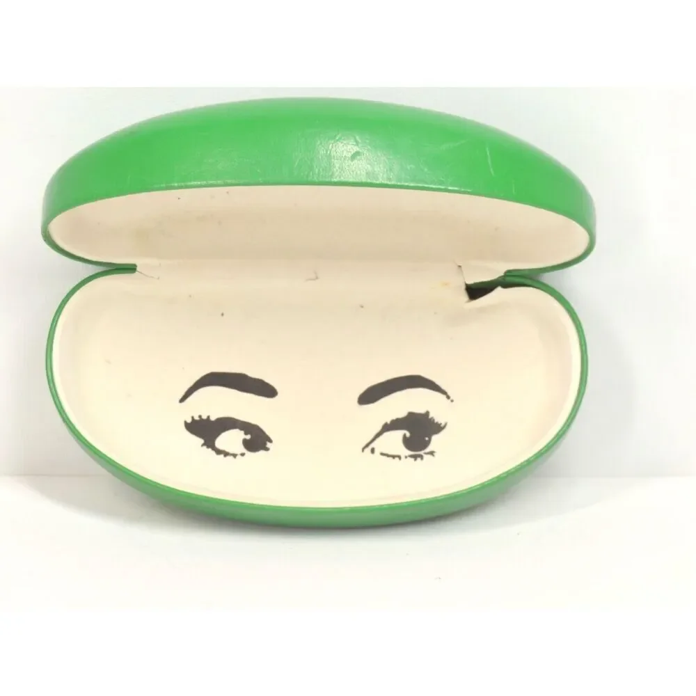 Kate Spade Bright Green Sunglasses Eyeglasses Hard Shell Case Rare